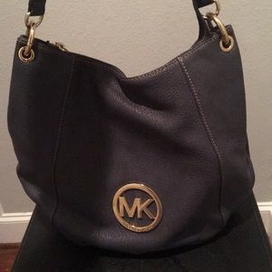MK Blue Shoulder Purse